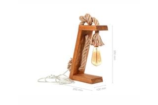 Candeeiro de mesa em madeira de epícea KN13 - Natural - 40 W