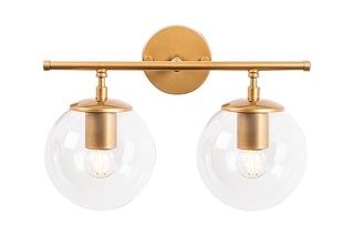Aplique de parede Roe 10730 Dourado