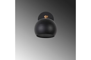 Aplique de parede Sivani - Preto e dourado - 100 W