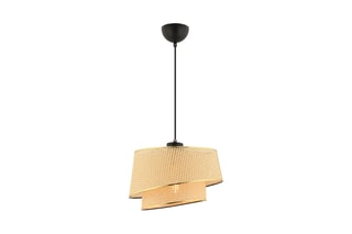 Candeeiro suspenso Barette Hazeran - Bege e dourado - 45-60 W