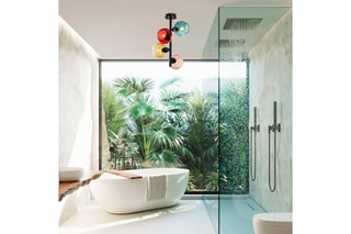 Candeeiro suspenso Benek - Preto e vermelho - 4 x 40 W