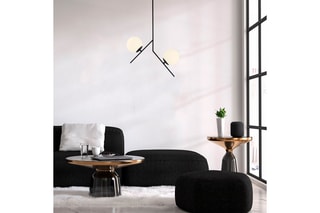 Hanglamp Dolunay - Zwart en Wit - 100 W