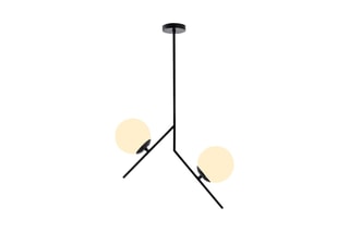 Hanglamp Dolunay - Zwart en Wit - 100 W