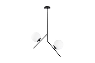 Hanglamp Dolunay - Zwart en Wit - 100 W