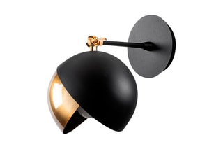 Aplique de parede Berceste Preto