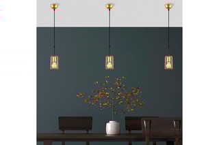 Candeeiro suspenso Kemtel - Dourado - 40 W
