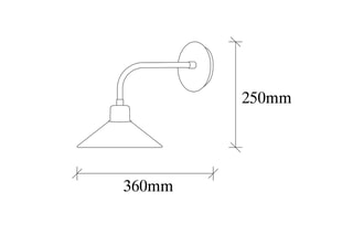 Aplique de parede - Preto - 40 W