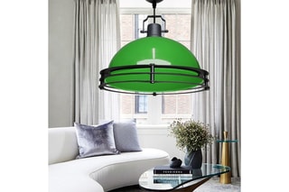 Candeeiro suspenso LED Ayd - Verde e preto - 15 W