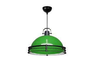 Candeeiro suspenso LED Ayd - Verde e preto - 15 W