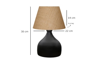 Candeeiro de mesa AYD - Bege e preto