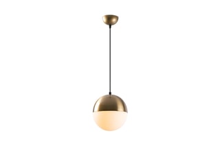 Candeeiro suspenso Bastos 2101 Branco e bronze