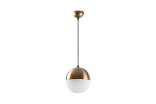 Candeeiro suspenso Bastos 2101 Branco e bronze