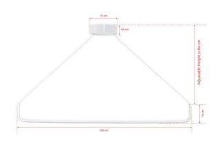 Candeeiro suspenso LED  Branco NL