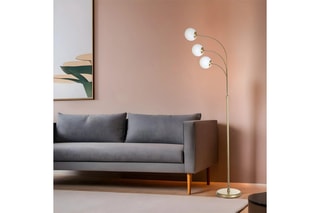 Candeeiro Badi 3 - Dourado - 3 x 60 W - 170 cm