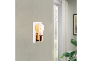 Aplique de parede Karain - Branco - 3 x 100 W