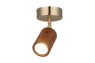Candeeiro de teto Legno - Dourado - 7 W