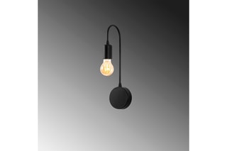 Aplique de parede Baston Preto