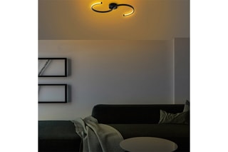 Candeeiro de teto LED Es - Preto