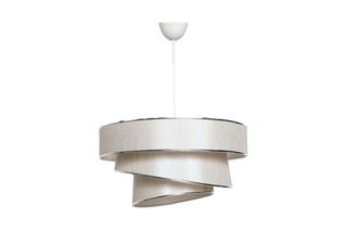 Hanglamp - Lichtgrijs en Zilverkleurig - 60 W
