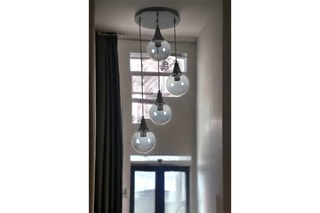 Candeeiro suspenso - Preto - 40 W