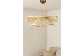 Candeeiro suspenso Duvela - Dourado e bege - 40 W
