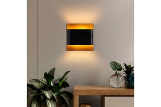 Aplique de parede Bera - Preto - 2 x 10 W