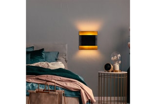 Aplique de parede Bera - Preto - 2 x 10 W