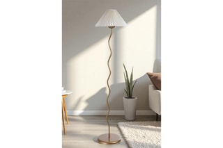 Candeeiro - Branco e dourado - 40 W