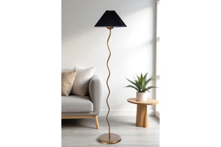Candeeiro - Preto e dourado - 40 W