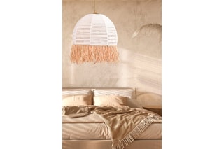 Candeeiro suspenso TM222 - Branco e bege - 60 W