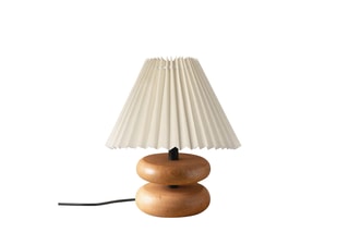 Candeeiro de mesa - Imitação carvalho e cru - 40 W