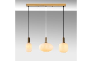 Candeeiro suspenso Asker - Dourado - 3 x 40 W