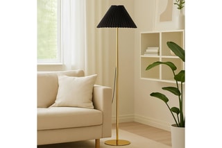 Candeeiro - Preto e dourado - 40 W