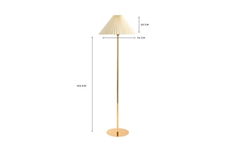 Candeeiro - Branco e dourado - 40 W