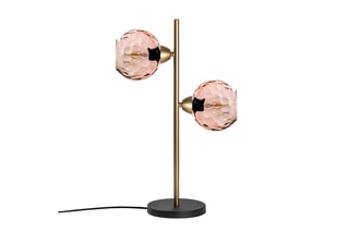 Candeeiro de mesa Benek - Dourado - 2 x 40 W