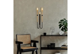 Wandlamp Lumi - Zwart - 2 x 40 W