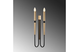 Wandlamp Lumi - Zwart - 2 x 40 W