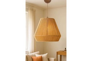 Candeeiro suspenso Braeza - Bege - 40 W