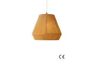 Candeeiro suspenso Braeza - Bege - 40 W