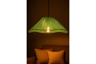 Candeeiro suspenso Greenfav - Verde e preto - 40 W