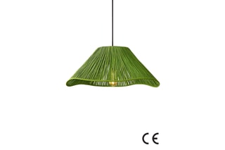 Candeeiro suspenso Greenfav - Verde e preto - 40 W