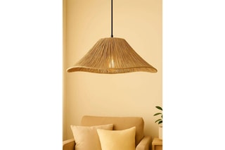 Candeeiro suspenso Mirae - Bege - 40 W