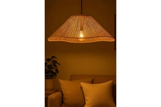 Candeeiro suspenso Mirae - Bege - 40 W