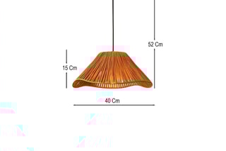 Candeeiro suspenso Rayen - Camel - 40 W