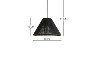 Candeeiro suspenso Ardena - Preto - 40 W