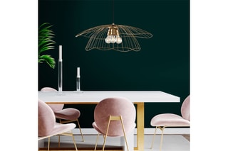 Candeeiro suspenso Mantar - Dourado - 3 x 40 W