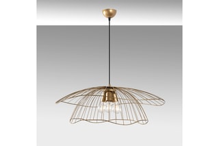 Candeeiro suspenso Mantar - Dourado - 3 x 40 W