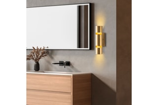 Wandlamp Luxora - Goudkleurig - 2 x 40 W