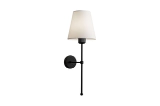 Aplique de parede - Cru e preto - 40 W