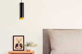 Candeeiro suspenso Sivani Preto e amarelo